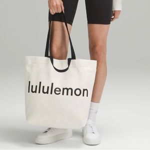 Lululemon canvas tote bag